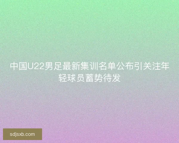 中国U22男足最新集训名单公布引关注年轻球员蓄势待发